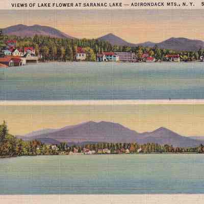 View of Lake Flower at Saranac Lake--Adirondack Mts., N. Y.