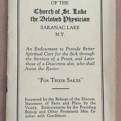 Memorial Foundation of the Church of St. Luke the Beloved Physician, Saranac Lake, N.Y.