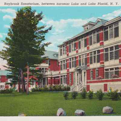 Raybrook Sanatorium, between Saranac Lake and Lake Placid, N.Y.