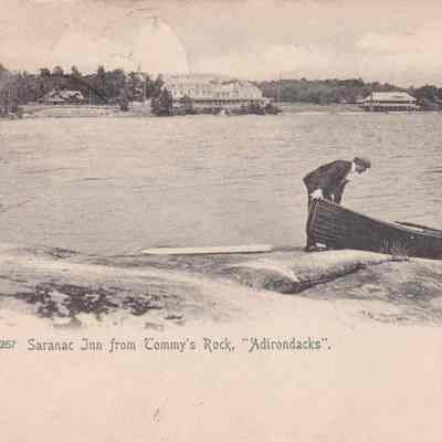 Saranac Inn from Tommy's Rock, "Adirondacks"