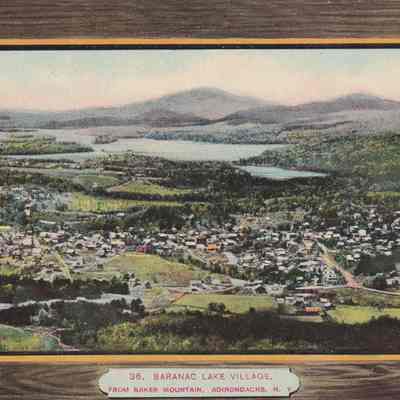 Saranac Lake Village, from Baker Mountain, Adirondacks, N. Y.