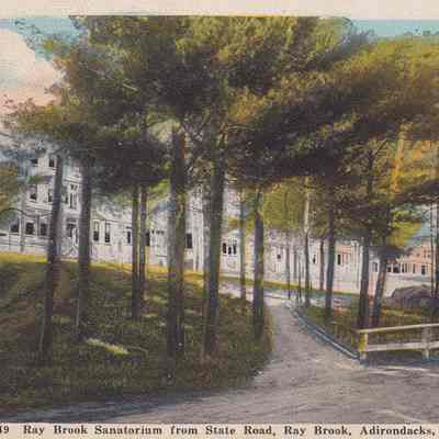 Ray Brook Sanatorium from State Road, Ray Brook, Adirondacks, N.Y.