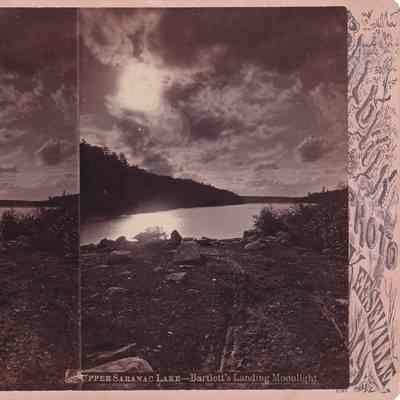 Upper Saranac Lake--Bartlett's Landing Moonlight.