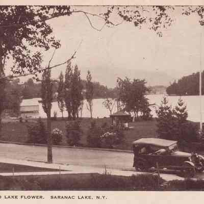 Prescott Park and Lake Flower. Saranac Lake, N. Y.