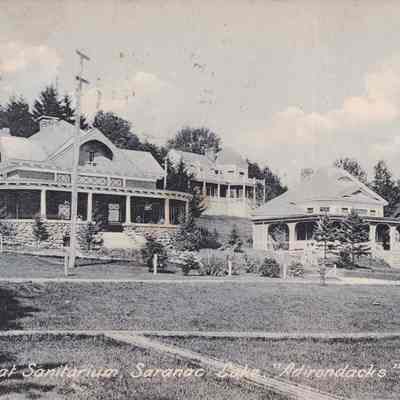 Cottages at Sanitarium, Saranac Lake, 'Adirondacks'.