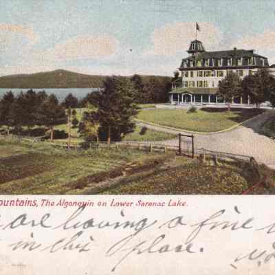 Adirondack Mountains, the Algonquin on Lower Saranac Lake.