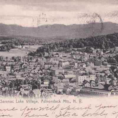 Saranac Lake Village, Adirondack Mts., N. Y.
