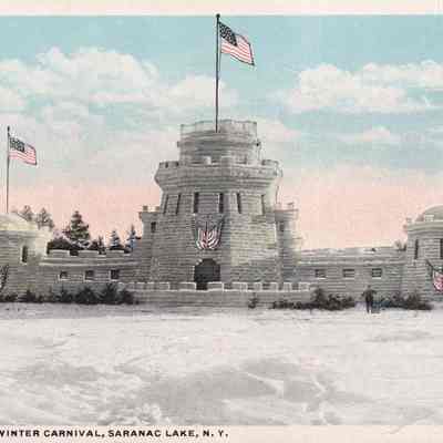 Ice Palace at Winter Carnival, Saranac Lake, NY.