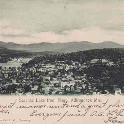 Saranac Lake from Pisga, Adirondack Mts.