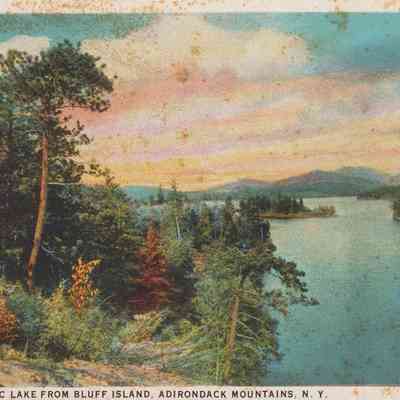 Lower Saranac Lake from Bluff Island