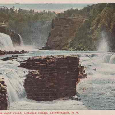 Rainbow and Horse Shoe Falls, Ausable Chasm, Adirondacks, N. Y.