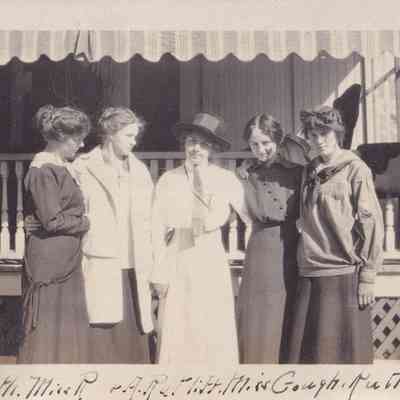 Miss Smith, Miss R + A. Ratliff, Miss Gough, Ruth K.