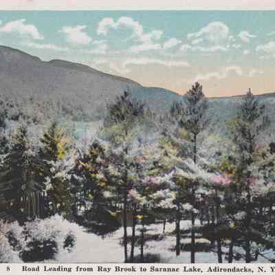 Road Leading from Ray Brook to Saranac Lake, Adirondacks, N.Y.