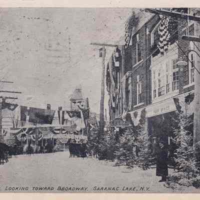 Main St. Looking Toward Broadway, Saranac Lake, N. Y.
