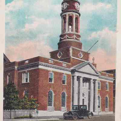Harrietstown Town Hall, Saranac Lake, Adirondack Mts. N.Y.
