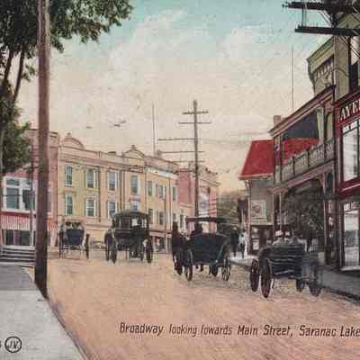 Broadway looking towards Main Street, Saranac Lake, N.Y.