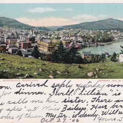 Saranac Lake, Adirondack Mountains.