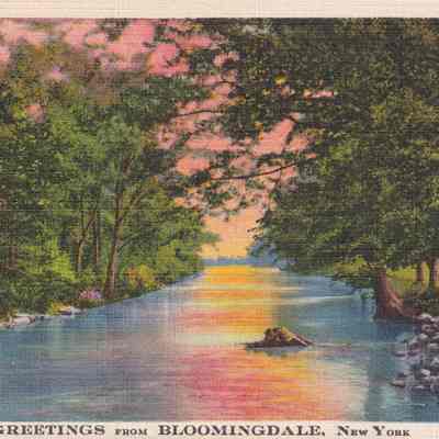 Greetings from Bloomingdale, New York.