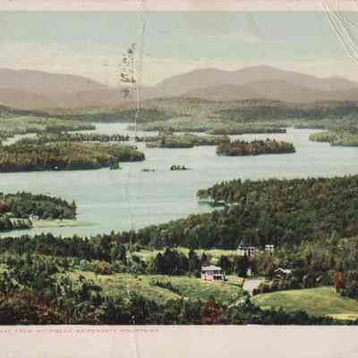Lower Saranac Lake from Mt. Pisgah, Adirondack Mountains