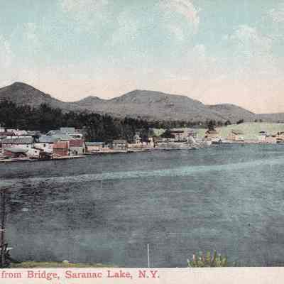 Lake Flower From Bridge, Saranac Lake, N.Y.