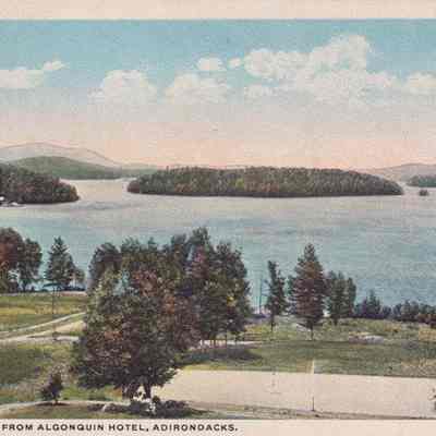 Saranac Lake from Algonquin Hotel, Adirondacks