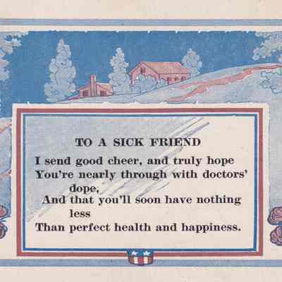 To A Sick Friend
