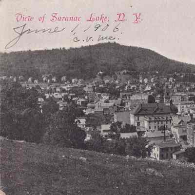 View of Saranac Lake , N.Y.