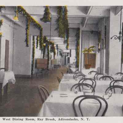 West Dining Room, Ray Brook, Adirondacks, N.Y.