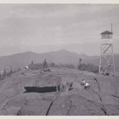 Pyramid Camp 1952. Top of Mt. Ampersand?