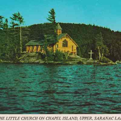 The Little Church on Chapel Island, Upper, Saranac Lake