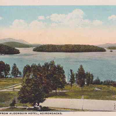 Saranac Lake from Algonquin Hotel, Adirondacks