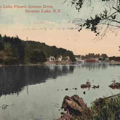 The Village from Lake Flower Avenue Drive, Saranac Lake, N. Y.