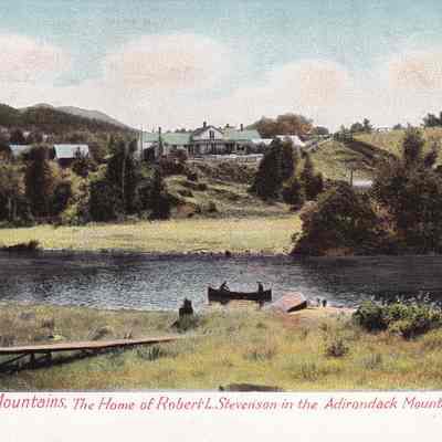 Adirondack Mountains, the Home of Robert L. Stevenson in the Adirondack Mountains.