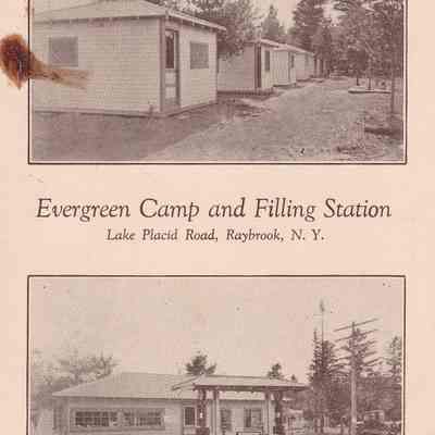 Evergreen Camp and Filling Station, Lake Placid Road, Raybrook, N.Y.