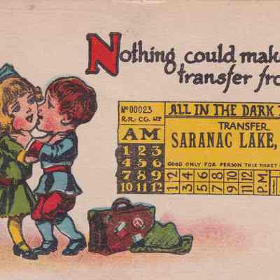 Nothing could make me transfer from Saranac Lake, N. Y.