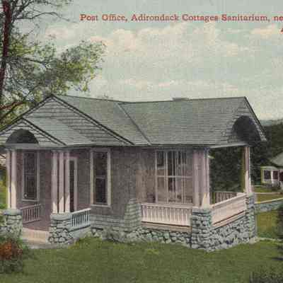 Post Office, Adirondack Cottages Sanitarium, near Saranac Lake, Adirondacks, N.Y.