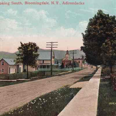 State Street Looking South, Bloomingdale, N. Y. Adirondacks.