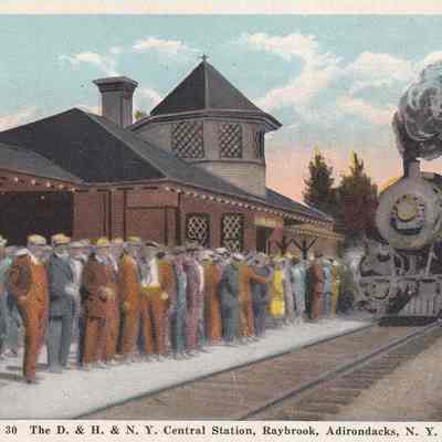 The D. & H. & N. Y. Central Station, Raybrook, Adirondacks, N. Y.