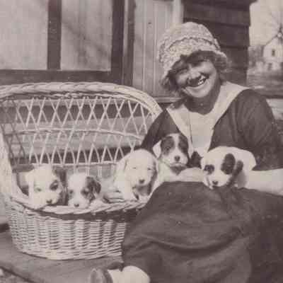 Mrs Outwater + Peggie's puppies