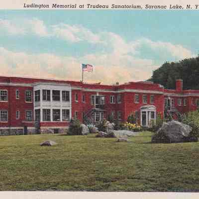 Ludington Memorial at Trudeau Sanatorium, Saranac Lake, N.Y.