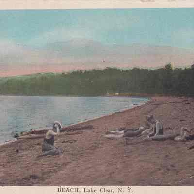 Beach, Lake Clear, N. Y.