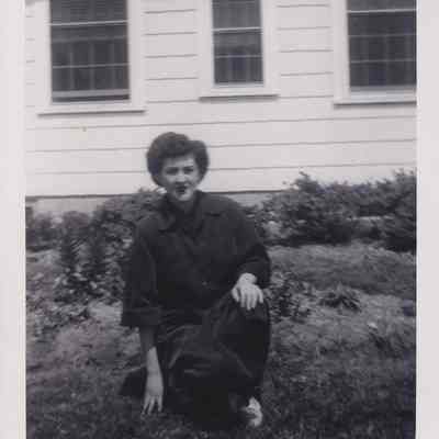Vi on Lawn at S. H. San.