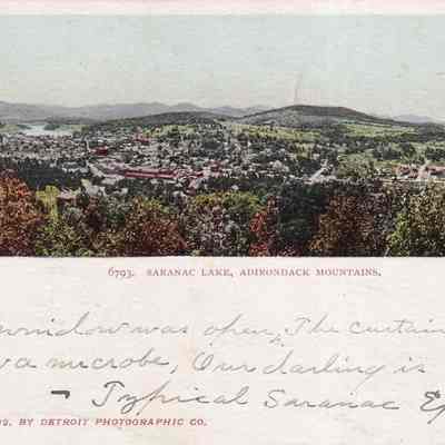 Saranac Lake, Adirondack Mountains.