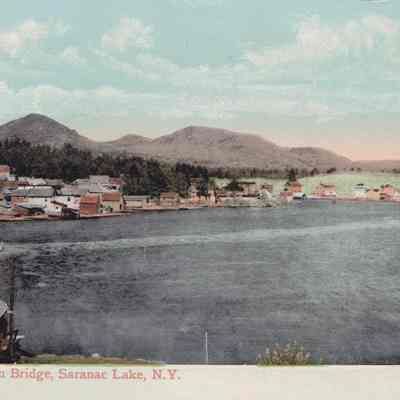 Lake Flower from Bridge, Saranac Lake, N.Y.