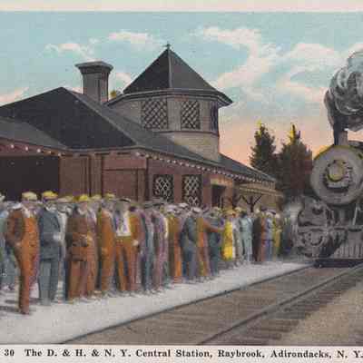 The D. & H. & N.Y. Central Station, Raybrook, N.Y.2022.
