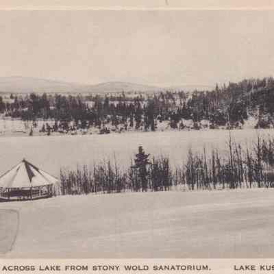 Winter View Across Lake from Stony Wold Sanatorium, Lake Kushaqua, N. Y.