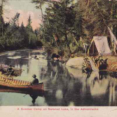 A Summer Camp on Saranac Lake, in the Adirondacks.