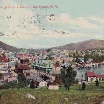 General View of Saranac Lake and Mt. Baker, N. Y.