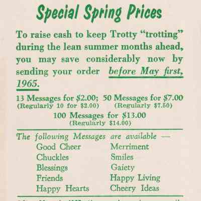 Special Spring Prices