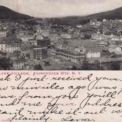 Saranac Lake Village, Adirondack Mts., N.Y.